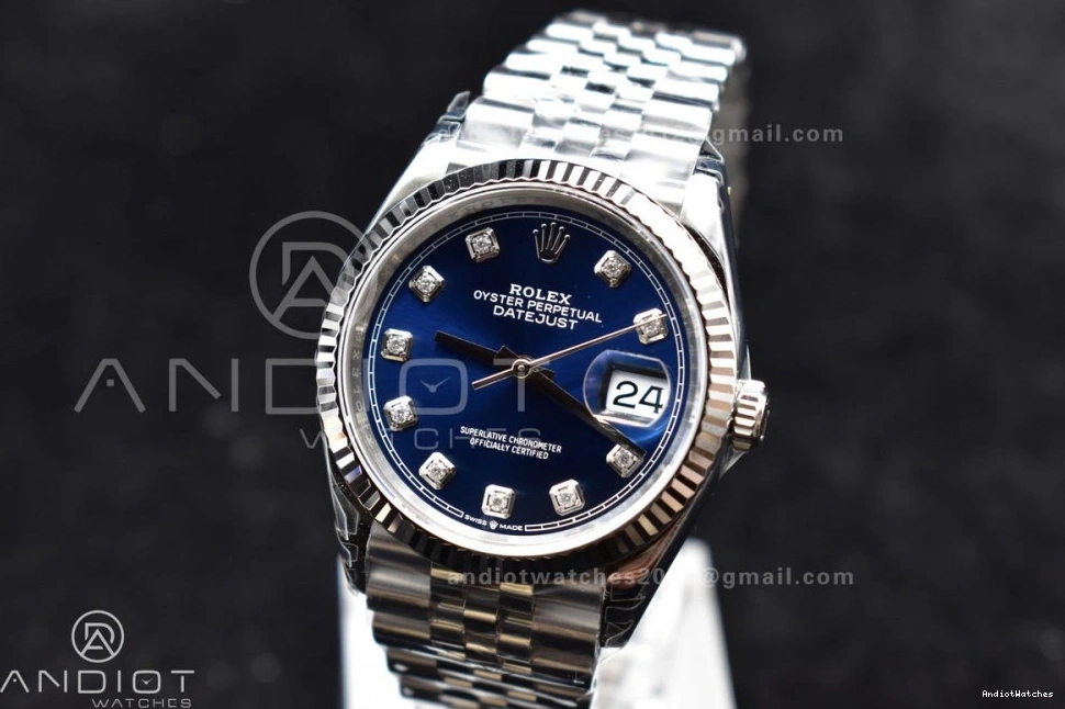 SmartChoice 400 DateJust VS 36 Best Steel Jubilee 126234 904L 1:1 SS Dial Bracelet Blue Edition Diamond VSF On 0902